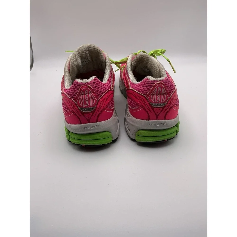 Saucony Guide Womens 9.5 Pink Green Running Shoes Athletic Sneakers